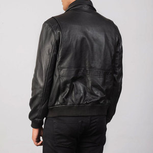 Vêtements décontractés saison d'hiver col personnalisé vestes en cuir à la mode pour hommes/nouveau design vestes en cuir à la mode pour hommes - Product Image 2