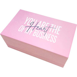 ขอขอบคุณคุณคือหัวใจของแพคเกจนามบัตรของฉันแทรกสำหรับธุรกิจออนไลน์สีชมพูนามบัตรขายส่ง - Product Image 6
