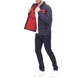 Veste matelassée de haute qualité OEM pour hommes, chaude, hiver, grande taille, fermeture éclair intégrale, veste en duvet à bulles, logo personnalisé, vestes pour hommes - Product Image 3