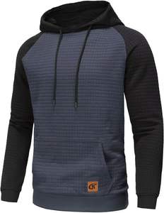 100% coton Streetwear pull à capuche impression numérique cravate-teinture Applique Design lavé à l'acide délavé solide doublé devant - Product Image 1