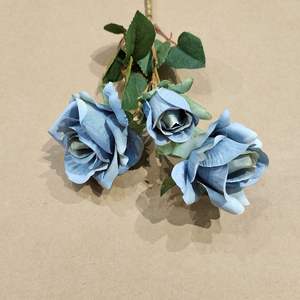 人工バラバラバラ造花バルクグリーン人工羽毛ローズZF091 - Product Image 5