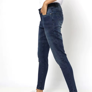 New Arrival Women Casual Winter Straight Full Length Jeans Pant Quick Dry Breathable 100% Cotton High <b>Waist</b> Premium Quality - Product Image 5