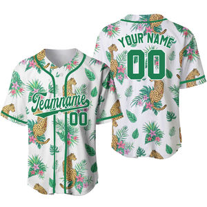 Nuevo estilo personalizado transpirable 100% poliéster béisbol Jersey uniforme media manga cuello en V logotipo personalizado alta calidad superventas - Product Image 4
