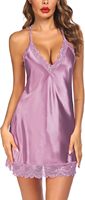 SAMAVIA Lencería de encaje a cuadros personalizada para mujer, sexy, talla grande, suave, ajustada, hasta la rodilla, camisón elástico