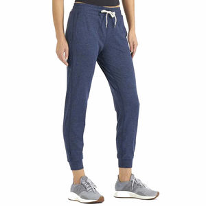 Pantalones de chándal bordados personalizables para mujer talla grande cintura media lona precio razonable Split Stack Flare cordón Joggers - Product Image 5