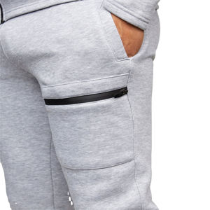 Offre spéciale d'hiver ensemble de vêtements pour hommes taille 2XL polaire sweat à capuche et pantalon survêtement décontracté avec fermeture éclair sweat à capuche pour hommes - Product Image 3