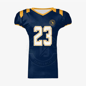 2025 Logo personnalisé jeunesse Football américain maillot de haute qualité respirant à manches courtes bouton haute grande taille chemises pour hommes - Product Image 1