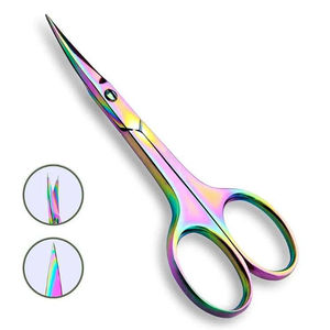 Vente en gros de ciseaux de beauté en acier inoxydable à lame incurvée tranchante de qualité supérieure outil de toilettage professionnel pour les ongles - Product Image 1