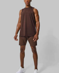 Débardeur coton hommes musculation Stringer Gym Fitness course entraînement musculaire sans manches respirant coton athlétique débardeur - Product Image 3