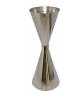 Coctelera de acero Copa de vidrio para bebidas Jigger medidor Cuchara mezcladora Barra de acero inoxidable Herramientas artículos de barra