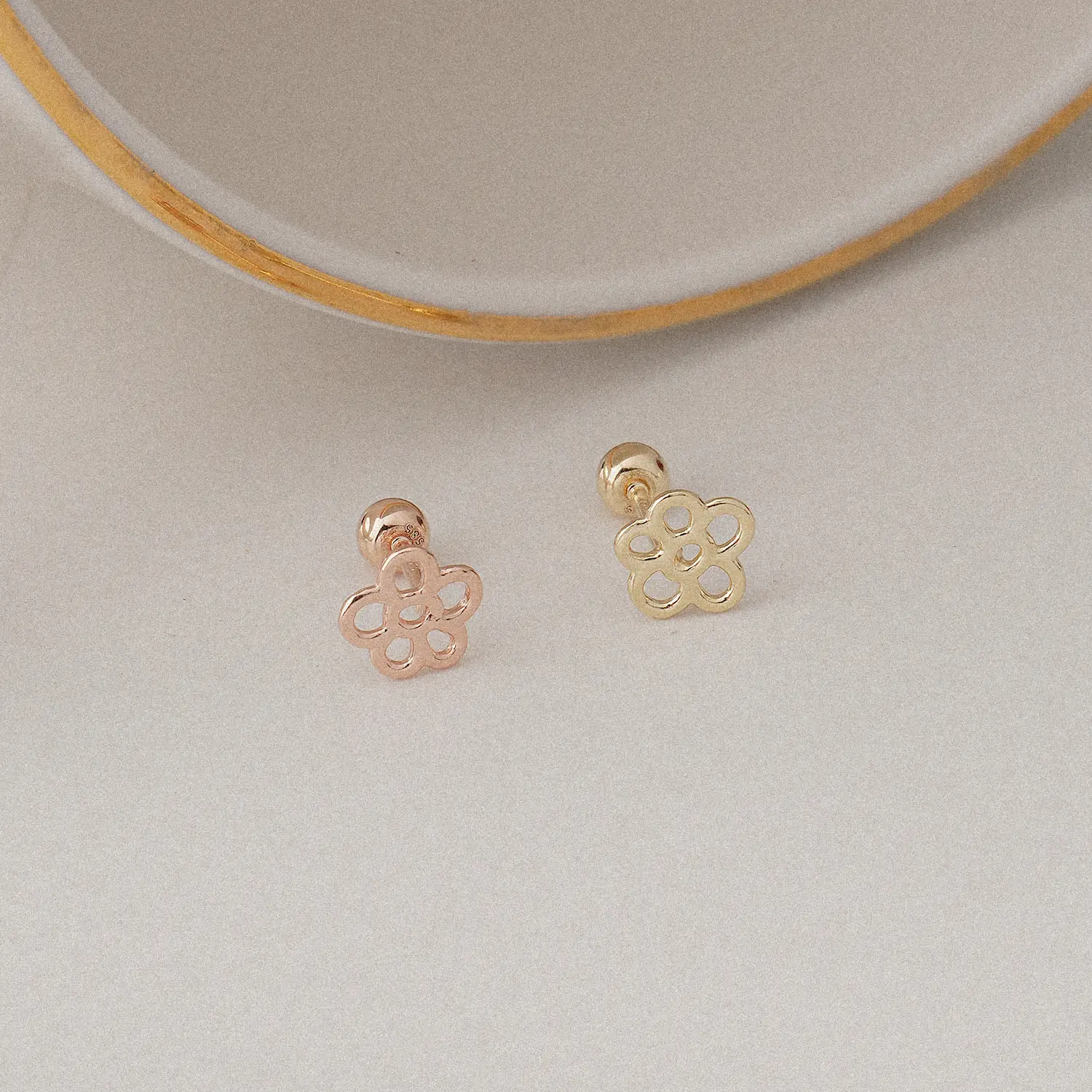 [Artpierce] 14k altın çizim hattı çiçek temel piercing kendini kore'de yapılan mücevher endüstrisinde bir üst marka olarak kuruyor