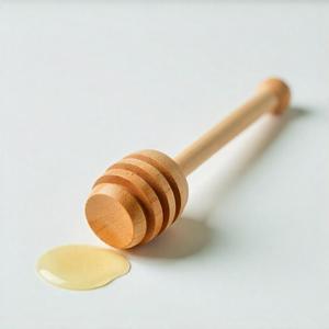 Cuchara de miel de madera ecológica para rociar miel, cuchara de madera de haya Natural reutilizable para té, café, uso para hornear - Product Image 4