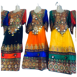 Antique Kuchi Tribal Vintage Afghani Robe Femmes Offre Spéciale Casual Brodé Patchwork Dentelle Conceptions Lavable Fermetures À Glissière Paillettes - Product Image 5