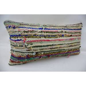 หมอนขนสัตว์งานเย็บปะหลากสี12X24นิ้วลายสานวินเทจ - Product Image 2