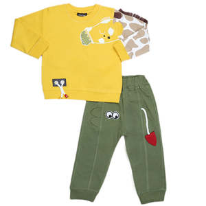 ชุดสูทเด็กชายแขนยาว 2 ชิ้น - สีเหลือง - Product Image 3