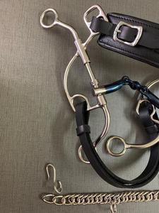 Embouchure de bride Otto combinée personnalisable pour vétérinaire, en acier inoxydable, avec tiges moyennes, mors de cheval de haute qualité, équipement équestre - Product Image 6