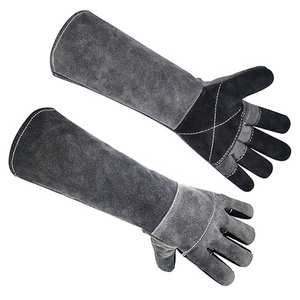 Guantes de soldadura de cuero resistente para corte de arco y plasma Guantes de soldadura transpirables con forro absorbente de sudor - Product Image 1