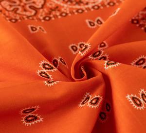 Customized 100% Cotton Plain Fashion Seamless <b>Scarf</b> Bandana Square Adult's Dot and Letter Pattern for Spring Season - Product Image 5