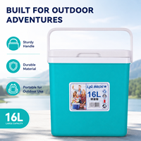 Glacière de camping 16L, glacière portable pour les voyages, la pêche, les pique-niques et la plage