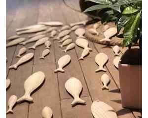 Arte de pared de peces de madera de Vietnam con acabado liso, peces de madera decorativos para sala de estar, playa, hogar y pedidos de exportación - Product Image 6