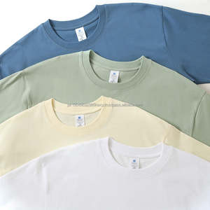 Wholesale 230gsm Oversized Drop Shoulder Tshirt Custom Logo Printing <b>Mens</b> Blank Plain Cotton T <b>Shirt</b> - Product Image 3