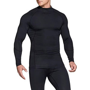 OEM Service <b>Compression</b> <b>Shirts</b> for Men and High Quality Men Fitted Long Sleeves Breathable Tight Gym Wear <b>Shirt</b> - Product Image 2