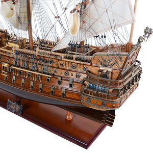 San Felipe 80cm Hand Painted <b>Wooden</b> Crafts Model Nautical Decor Open Sails for Home Wall <b>Sign</b> Wood Crafts Products - Product Image 3