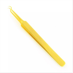 Extractor de espinillas de calidad profesional, pinzas doradas para extraer espinillas y acné, espinillas - Product Image 1