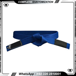 Venta al por mayor OEM logotipo bordado personalizado etiquetas artes marciales Taekwondo Karate Judo Jiu Jitsu brasileño Bjj cinturones - Product Image 6