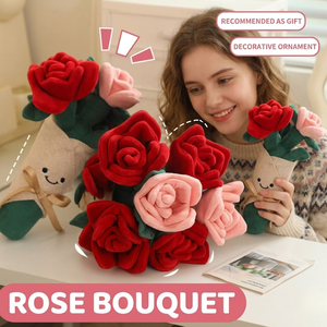 Bouquet di Rose Sorridenti Personalizzato Aika, Peluche Decorativi, Regalo di San Valentino - Product Image 3
