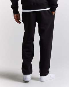 Ensemble de survêtement d'hiver unisexe pour enfants, noir, à capuche, avec broderie d'éclairs saisissants et logo audacieux pour le streetwear - Product Image 5