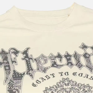 T-shirt en coton de haute qualité Slim Fit hommes t-shirts/équipage, Fitness personnalisé décontracté blanc à manches courtes hommes lavage à l'acide t-shirts - Product Image 6