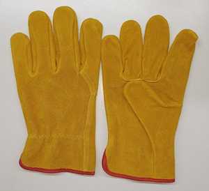 2024 Meilleures ventes Gants de sécurité XL en cuir de vache marron de qualité supérieure Utilisation de mécanicien de conduite et de soudage étanche - Product Image 4