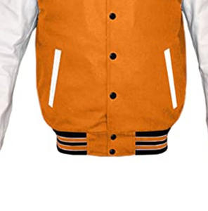 Chaqueta universitaria de cuero auténtico con letras de lana personalizada para hombre, chaqueta de invierno de talla XL con logotipos bordados en Color azul, hecha en Pakistán - Product Image 6