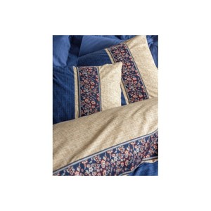 Juego de Funda Nórdica Doble de Algodón Cotton Box Folk Ark, Lujoso Satén Azul Marino con Patrón Floral Tejido, Tamaños King y Twin para Ropa de Cama del Hogar - Product Image 2