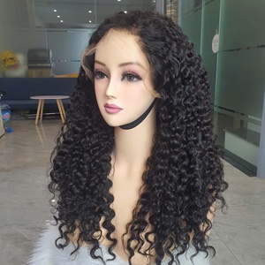 Nouvelle arrivée 13x6 perruque avant en dentelle cheveux humains vierges bouclés birmans bruts pas d'enchevêtrement vague profonde 12 "-40" cheveux vietnamiens pour les femmes noires - Product Image 2