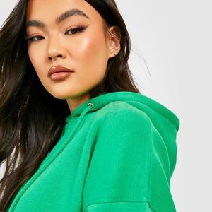 ชุดวอร์มลำลองผู้หญิงแบบ 2 ชิ้น เสื้อฮู้ดผ้ารักษ์โลก น้ำหนักเบา ไซส์ใหญ่ สำหรับฤดูหนาว ระบายอากาศได้ดี ชุดเสื้อและกางเกงสีพื้น - Product Image 5