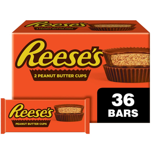Reese's 2 Peanut Butter Cups 42g Contiene Aceite Vegetal de Palma, Karité, Girasol y Cártamo para una Textura y Sabor Ricos al Paladar Venta al por Mayor - Product Image 1