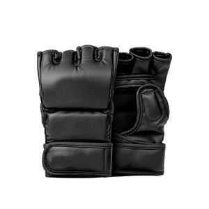Guantes de Entrenamiento de MMA de Cuero de Alta Calidad con Cierre de Gancho y Bucle en la Muñeca, Agarre para Adultos para Boxeo y Sparring - Product Image 1