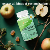 Gummies de mousse de mer avec algues fucus et racine de bardane, favorisent la santé digestive et immunitaire