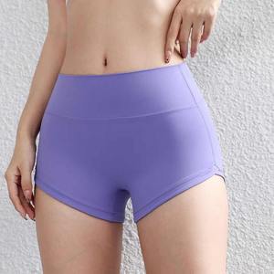 FLW Meilleure vente Short de yoga sans couture à taille haute pour femmes Leggings Scrunch Butt Fermeture élastique Motif solide Spandex/Nylon - Product Image 2