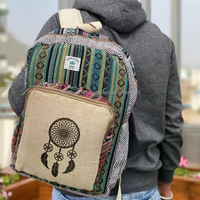 Sac à Dos Extérieur en Chanvre Écologique 2025 pour Homme et Femme, Sac à Dos d'École de Voyage, Nouveauté 100%