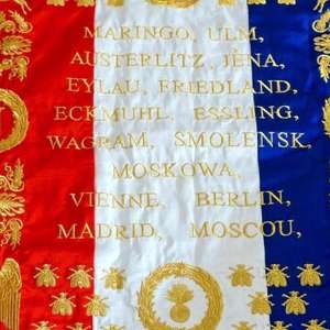 Esta es una bandera o estándar de los Granaderos de la Guardia Imperial Francesa de la época de Napoleón. - Product Image 3