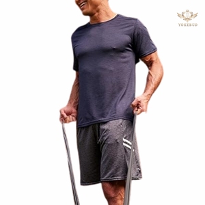 เสื้อยืดดรายฟิตคุณภาพดีที่สุดสำหรับผู้ชายไซส์ใหญ่ แขนสั้น ซับเหงื่อ แห้งเร็ว เหมาะสำหรับออกกำลังกาย ฟิตเนส ดีไซน์เรียบง่าย รุ่น BD - Product Image 6