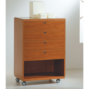 LL 62x40x90cm OF690B bancone vendite con 4 cassetti in acciaio e materiale in legno per uso commerciale e supermercato