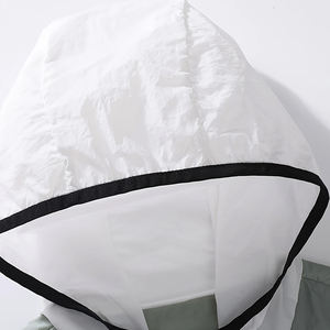 Veste coupe-vent légère d'extérieur Protection UV Tissu en fibre de glace de haute qualité et respirant Bloc de couleur bicolore - Product Image 3