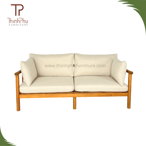 Ensemble de canapés en bois naturel écologique, mobilier convertible moderne pour intérieur/extérieur, pour hôtels, villas, salons et patios - Product Image 5