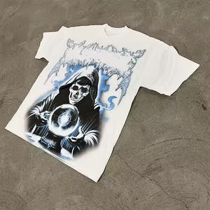 T-shirts imprimés OEM pour hommes T-shirts vintage avec impression personnalisée T-shirt surdimensionné pour hommes T-shirts vieillis pour hommes - Product Image 3