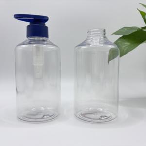 ब्लू पंप डिस्पेंसर कस्टम लोगो हैंड सैनिटाइज़र कंटेनर के साथ थोक 500 मिलीलीटर स्पष्ट पालतू बोतलें घर और वाणिज्यिक उपयोग के लिए - Product Image 6