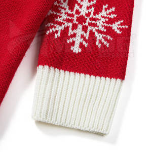 Sweatshirts personnalisés à motif solide à manches longues pour l'hiver Vêtements de Noël Vêtements teints dans la plaine - Product Image 4